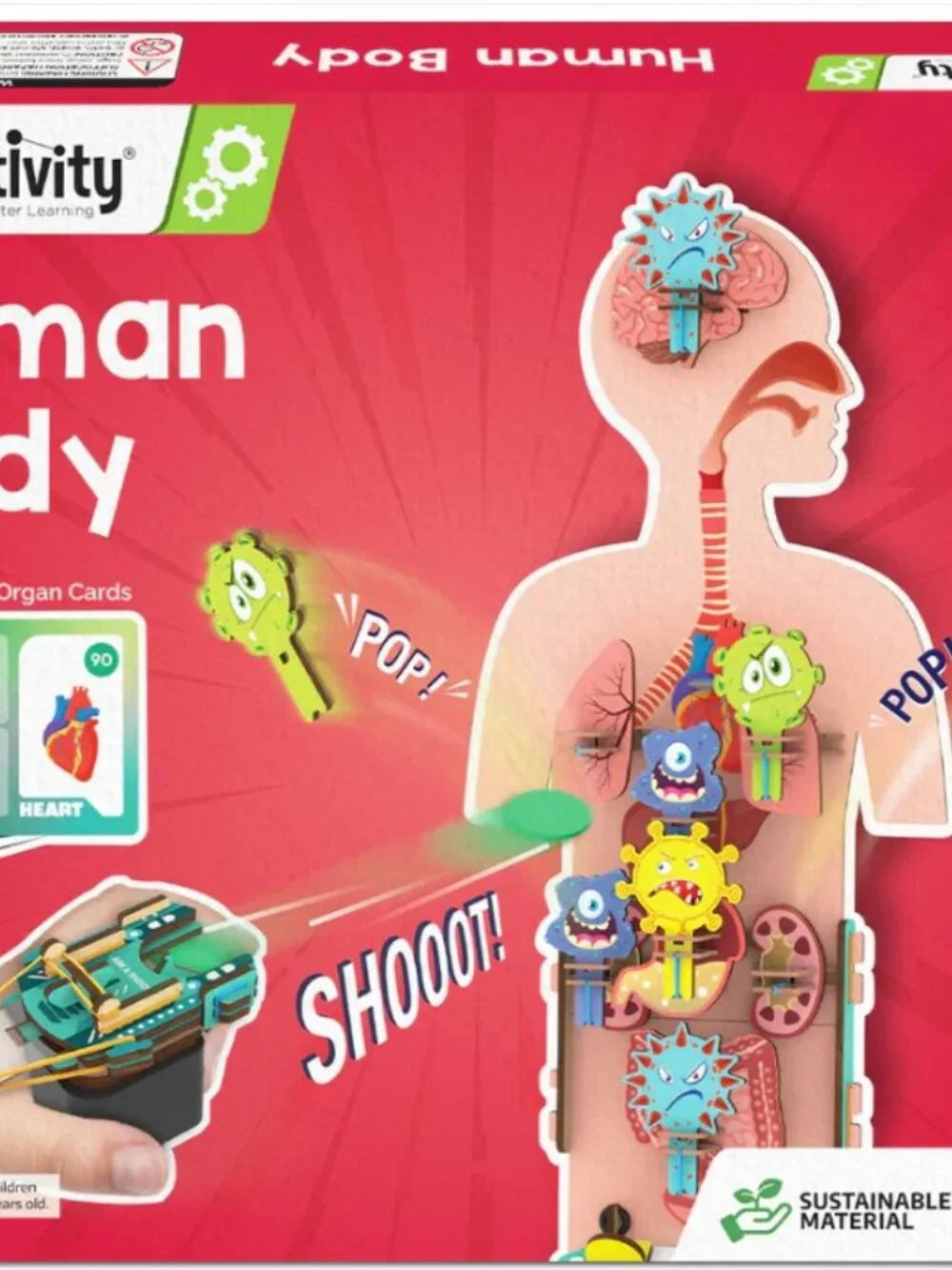 New Smartivity Human Body DIY Stem Kit Set Science Experiment Anatomy Biology 3D